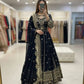 Pure Georgette Embroidered Anarkali Gown Set with Dupatta