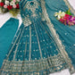 Pure Georgette Embroidered Anarkali Gown Set with Dupatta