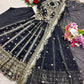 Pure Georgette Embroidered Anarkali Gown Set with Dupatta