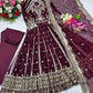 Pure Georgette Embroidered Anarkali Gown Set with Dupatta