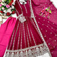Pure Georgette Embroidered Anarkali Gown Set with Dupatta