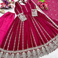 Pure Georgette Embroidered Anarkali Gown Set with Dupatta