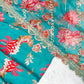 Pure Muslin Floral Print Partywear Gown Set