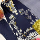 Pure Muslin Floral Print Partywear Gown Set
