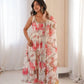 Pure Muslin Floral Print Partywear Gown Set