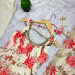 Pure Muslin Floral Print Partywear Gown Set