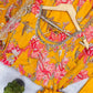 Pure Muslin Floral Print Partywear Gown Set
