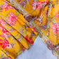Pure Muslin Floral Print Partywear Gown Set