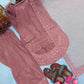 Pure Natural Crepe Farshi Palazzo Set with 3 mm Sequence Embroidery and Organza Dupatta