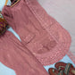 Pure Natural Crepe Farshi Palazzo Set with 3 mm Sequence Embroidery and Organza Dupatta