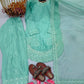 Pure Natural Crepe Farshi Palazzo Set with 3 mm Sequence Embroidery and Organza Dupatta