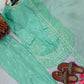 Pure Natural Crepe Farshi Palazzo Set with 3 mm Sequence Embroidery and Organza Dupatta