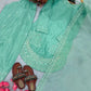 Pure Natural Crepe Farshi Palazzo Set with 3 mm Sequence Embroidery and Organza Dupatta