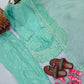 Pure Natural Crepe Farshi Palazzo Set with 3 mm Sequence Embroidery and Organza Dupatta