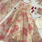 Pure Organza Silk Printed Anarkali Set