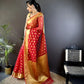 Pure Organza Silk Saree with Gold Zari Butti and Border