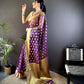 Pure Organza Silk Saree with Gold Zari Butti and Border