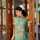 Pure Shimmer Embroidered Lehenga Set with Overlay Top – Wedding & Festive Wear