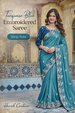 Pure Silk Embroidered Saree with Mono Silk Blouse