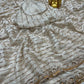Pure Space Silk Gold Beads Work Saree