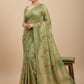 Pure Tussar Silk Digital Floral Print Saree