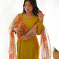 Pure Viscose Straight Kurta Set with Organza Printed Dupatta