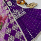 Purple Fox Georgette Palazzo Suit with Organza Dupatta | Sequin Embroidery Work