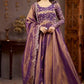 Purple Heavy Cosmos Silk Embroidered Sequin Anarkali Suit Set with Dupatta | Wedding Party Wear