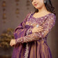 Purple Heavy Cosmos Silk Embroidered Sequin Anarkali Suit Set with Dupatta | Wedding Party Wear