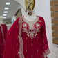 Purple Shimmer Satin Sharara Set with Dupatta