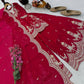 Purple Shimmer Satin Sharara Set with Dupatta