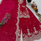 Purple Shimmer Satin Sharara Set with Dupatta