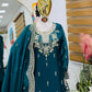 Purple Shimmer Satin Sharara Set with Dupatta