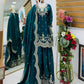 Purple Shimmer Satin Sharara Set with Dupatta