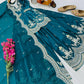 Purple Shimmer Satin Sharara Set with Dupatta