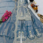 Purple Shimmer Satin Sharara Set with Dupatta