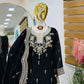 Purple Shimmer Satin Sharara Set with Dupatta