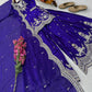 Purple Shimmer Satin Sharara Set with Dupatta