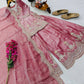 Purple Shimmer Satin Sharara Set with Dupatta