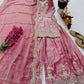 Purple Shimmer Satin Sharara Set with Dupatta