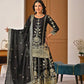 Purple Zari Cording Sharara
