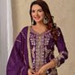 Purple Zari Cording Sharara