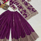 Purple Zari Cording Sharara