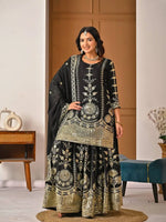 Purple Zari Cording Sharara