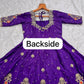 Purple Zari Embroidered Anarkali