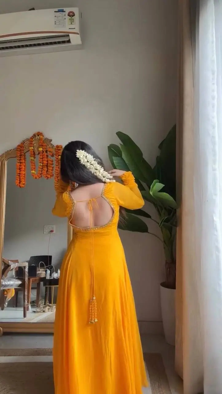 Radiant Grace Anarkali Suit Set with Diamond Lace Dupatta Festive Party Wear