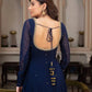 Radiant Grace Anarkali Suit Set with Diamond Lace Dupatta Festive Party Wear