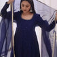 Radiant Grace Anarkali Suit Set with Diamond Lace Dupatta Festive Party Wear
