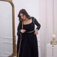 Radiant Grace Anarkali Suit Set with Diamond Lace Dupatta Festive Party Wear