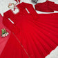 Radiant Grace Anarkali Suit Set with Diamond Lace Dupatta Festive Party Wear